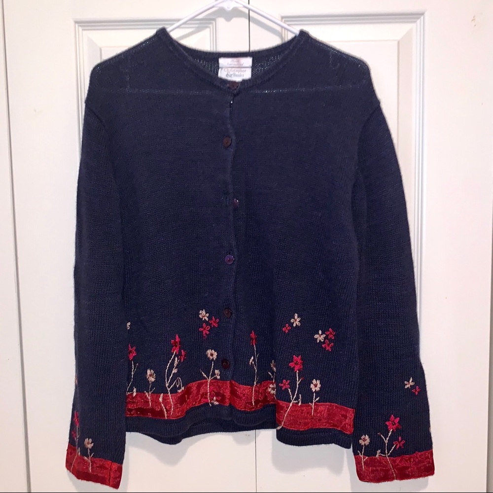 Vintage 1980s Christopher & Banks cardigan sweater